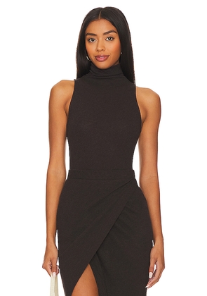 Enza Costa Cashmere Halter Turtleneck in Chocolate. Size S. Also in L, M, XL, XS.