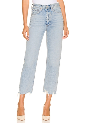 AGOLDE 90's Crop Jeans in Denim-Light. Size 27. Also in 29, 31, 32.