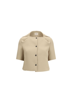 Khaite Beige Polyester Coat - 6