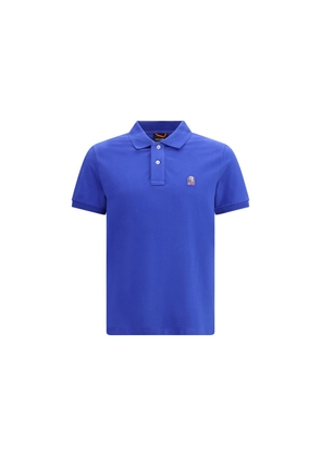 Parajumpers Blue Cotton Polo Shirt - L