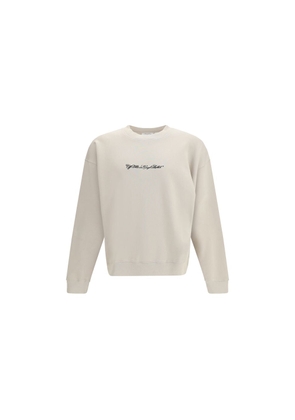 Off-White Beige Cotton Sweatshirt - L
