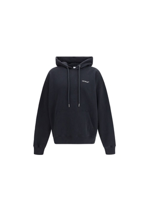 Off-White Black Cotton Sweatshirt - L