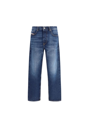 Diesel Blue Cotton Tapered Jeans - W29