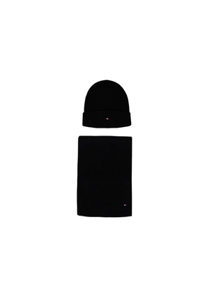 Tommy Hilfiger Black Cotton Beanie