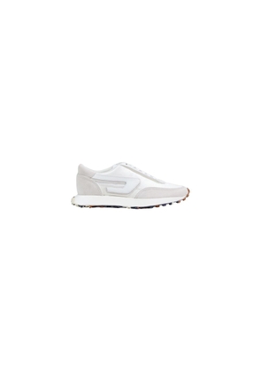 Diesel White Leather Athletic Sneakers - EU38/US8
