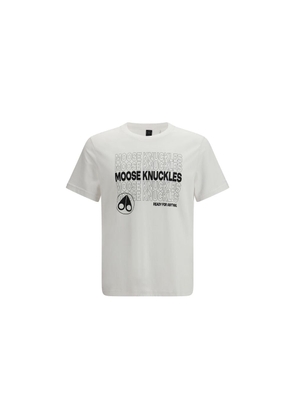 Moose Knuckles White Cotton T-Shirt - L