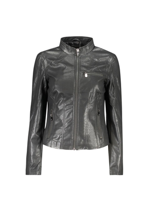Desigual Nero Poliuretano Women's Jacket - XS