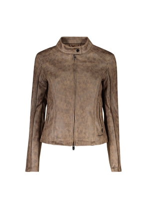 Desigual Verde Poliuretano Women Jacket - XS