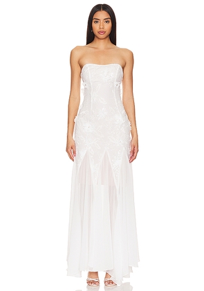 ELLIATT Evadne Gown in White. Size S. Also in L, XL.