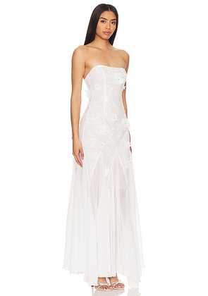ELLIATT Evadne Gown in White. Size S. Also in M, L, XL.