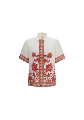 Etro Multicolor Linen Pattern Shirt - L