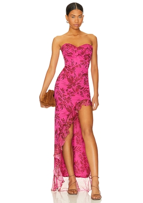 Amanda Uprichard Eden Gown in Pink. Size M. Also in L, XL.