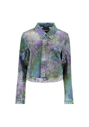Desigual Blu Cotton Woman Jacket - XS