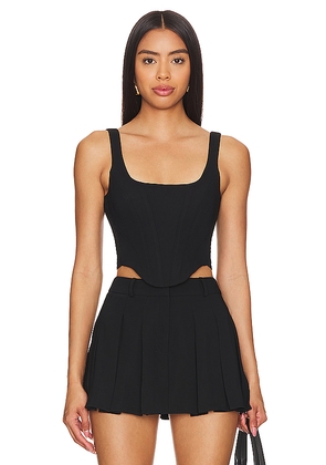 Amanda Uprichard x REVOLVE Fisher Top in Black. Size XS. Also in S.