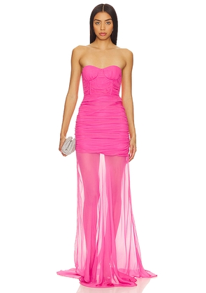 Camila Coelho Loire Gown in Pink. Size XS. Also in M.