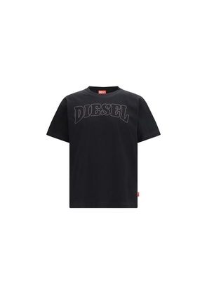 Diesel Black Cotton T-Shirt - L