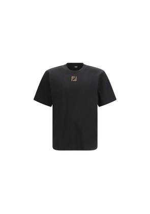 Fendi Black Cotton T-Shirt - M