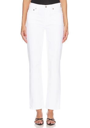 AGOLDE Kye Mid Rise Straight Crop Jeans in White. Size 33. Also in 32, 34.