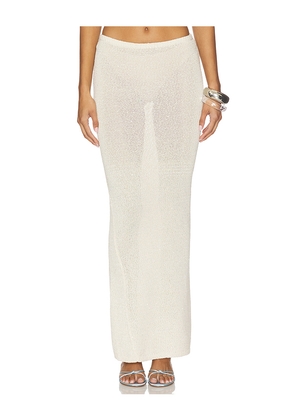 ASTA RESORT Carolina Skirt in Ivory. Size S. Also in XS, M, L, XL.