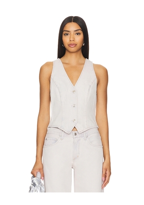 AGOLDE Heller Vest in Light Grey. Size S. Also in L, M, XL, XS.