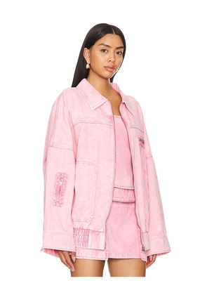 BY.DYLN Monica Jacket in Pink. Size M. Also in XS, S, L, XL.