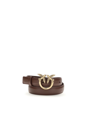 PINKO Bicolor Calf Leather Bos Taurus Regular Belt - L