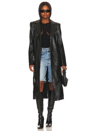 BY.DYLN Melani Trench in Black. Size L. Also in XS, S, M, XL.