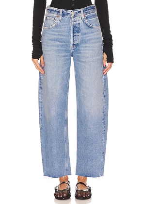 Citizens of Humanity Ayla Undone Hem Crop Jeans in Denim-Medium. Size 28. Also in 29, 30, 31, 32, 33, 34.