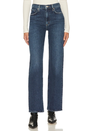 AGOLDE Harper Mid Rise Relaxed Straight Jeans in Denim-Dark. Size 24. Also in 25, 26, 27, 28, 31, 33, 34.