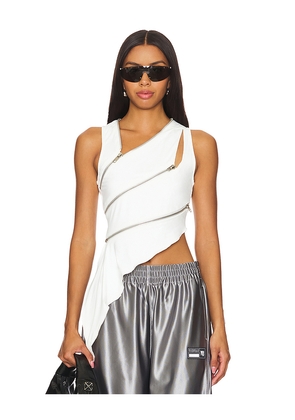 BY.DYLN Addison Top in White. Size M. Also in L, XL, XS.