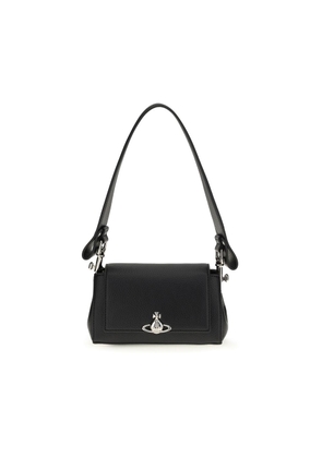 Vivienne Westwood Black Polyurethane Shoulder Bag