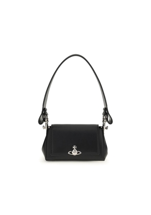 Vivienne Westwood Black Polyurethane Shoulder Bag