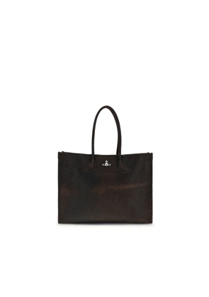 Vivienne Westwood Brown Lamb Ovis Aries Aries Shoulder Bag