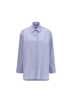 The Row Blue Cotton Pattern Shirt - 2