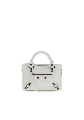 Balenciaga White Calf Leather Bos Taurus Handbag