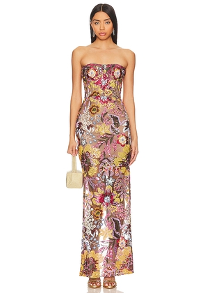 Bronx and Banco Dahlia Maxi Dress in Green. Size S. Also in L, M, XS.