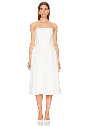 Amanda Uprichard Strapless Holland Dress in White. Size M. Also in L, XL.