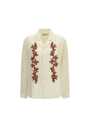 Baziszt Bicolor Cotton Pattern Shirt - M