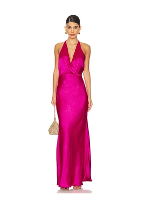 ELLIATT Aria Maxi Dress in Fuchsia. Size M. Also in L, S, XL, XS.