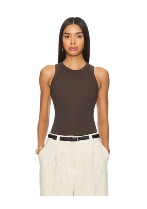 CLYQUE Kelly Tank Top in Brown. Size M. Also in L, S, XL, XS, XXL.