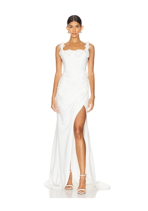 ELLIATT Charlotte Gown in Ivory. Size S. Also in L, M, XL, XS.