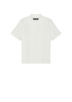DOUBLE RAINBOUU Hawaiian Shirt in White. Size M. Also in L.