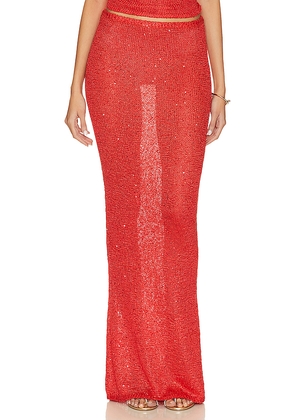 ASTA RESORT Carolina Skirt in Red. Size M. Also in S, XS, L, XL.