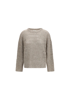 Brunello Cucinelli Beige Silk Sweatshirt - L