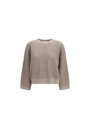 Brunello Cucinelli Gold Cotton Sweatshirt - M