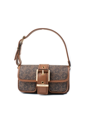 Michael Kors Brown Canvas Shoulder Bag