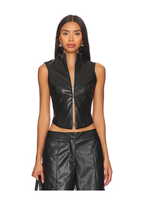 BY.DYLN Stella Vest in Black. Size M. Also in L, S, XL, XXS.