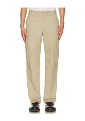 Dickies Regular Fit Straight Leg Cargo Pant in Brown. Size 34. Also in 32.