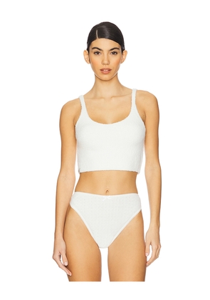 Barefoot Dreams CozyChic Luxe Cropped Cami in White. Size XL. Also in L.