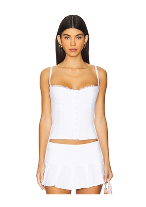 Bella Venice Caity Corset in White. Size M. Also in L, S, XL, XS.